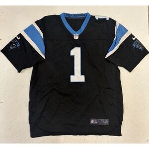 Carolina Panthers Cam Newton Nike Jersey Mens 48 Black Stitched On Field #1